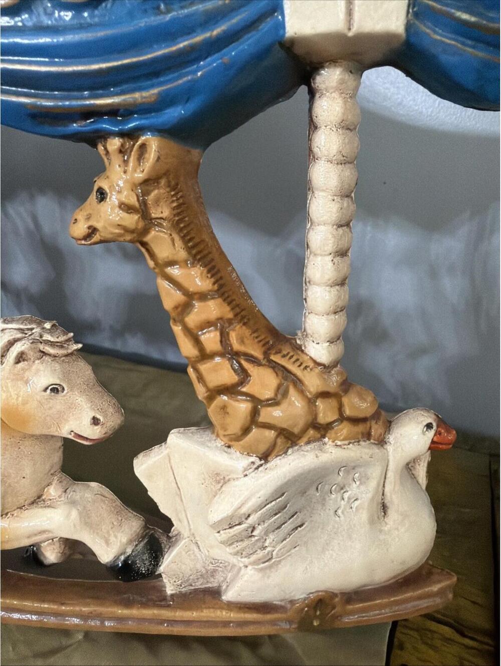 VTG 3D Horse Carousel Decorative Wall Art 1979 Universal Statuary Weird Creepy - Picture 6 of 10